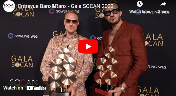 Banx & Ranx, Gala SOCAN, 2023