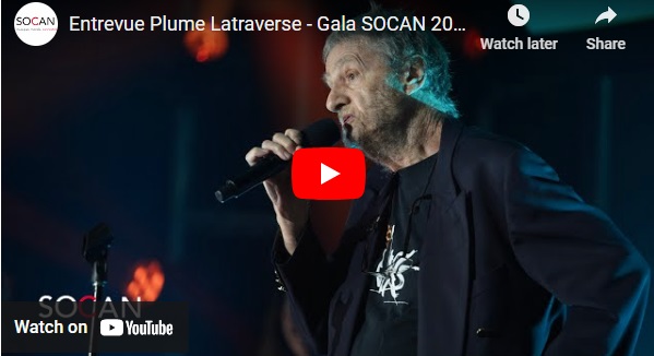 Plume, Gala SOCAN, 2023