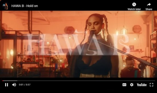 Hawa B, Hold On, video